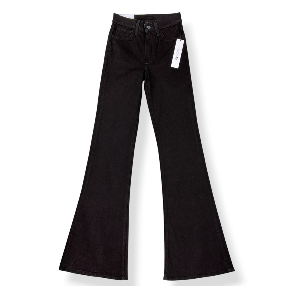 Joes Jeans Women Size 23x32.5 Black The Molly High Rise Flare Stretch NWT